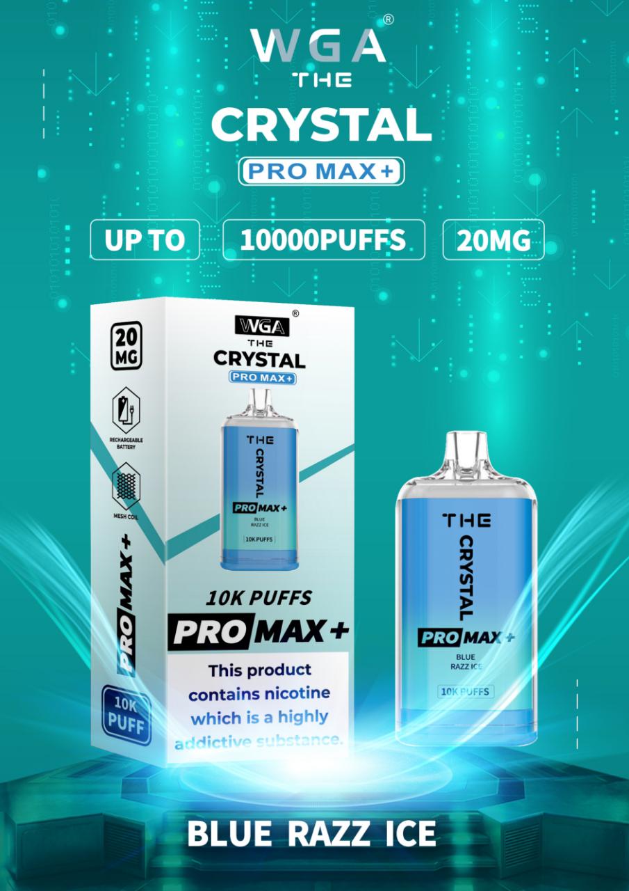 The Crystal Pro Max + 10000 Disposable Vape (Caja de 10)
