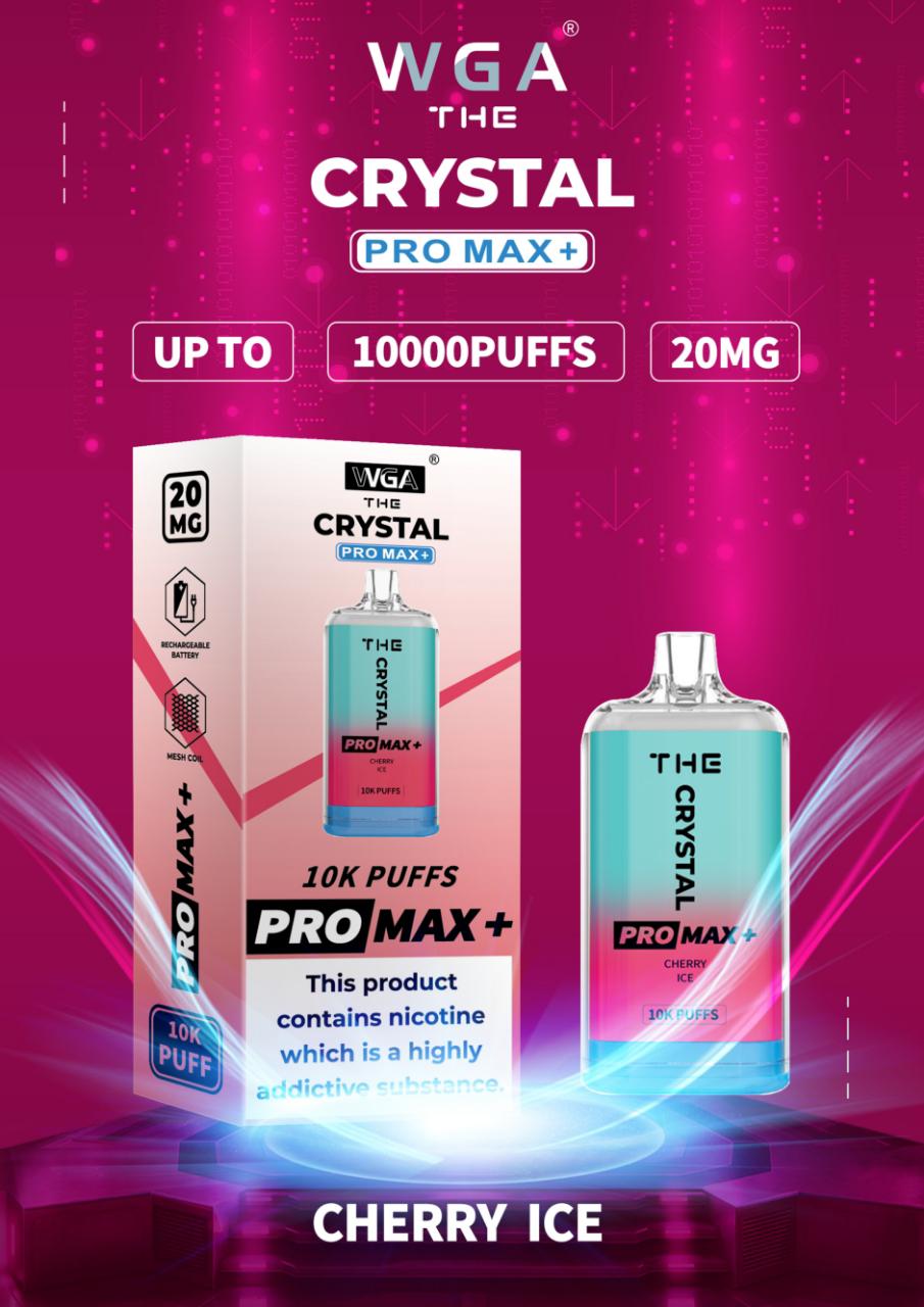 The Crystal Pro Max + 10000 Disposable Vape (Caja de 10)