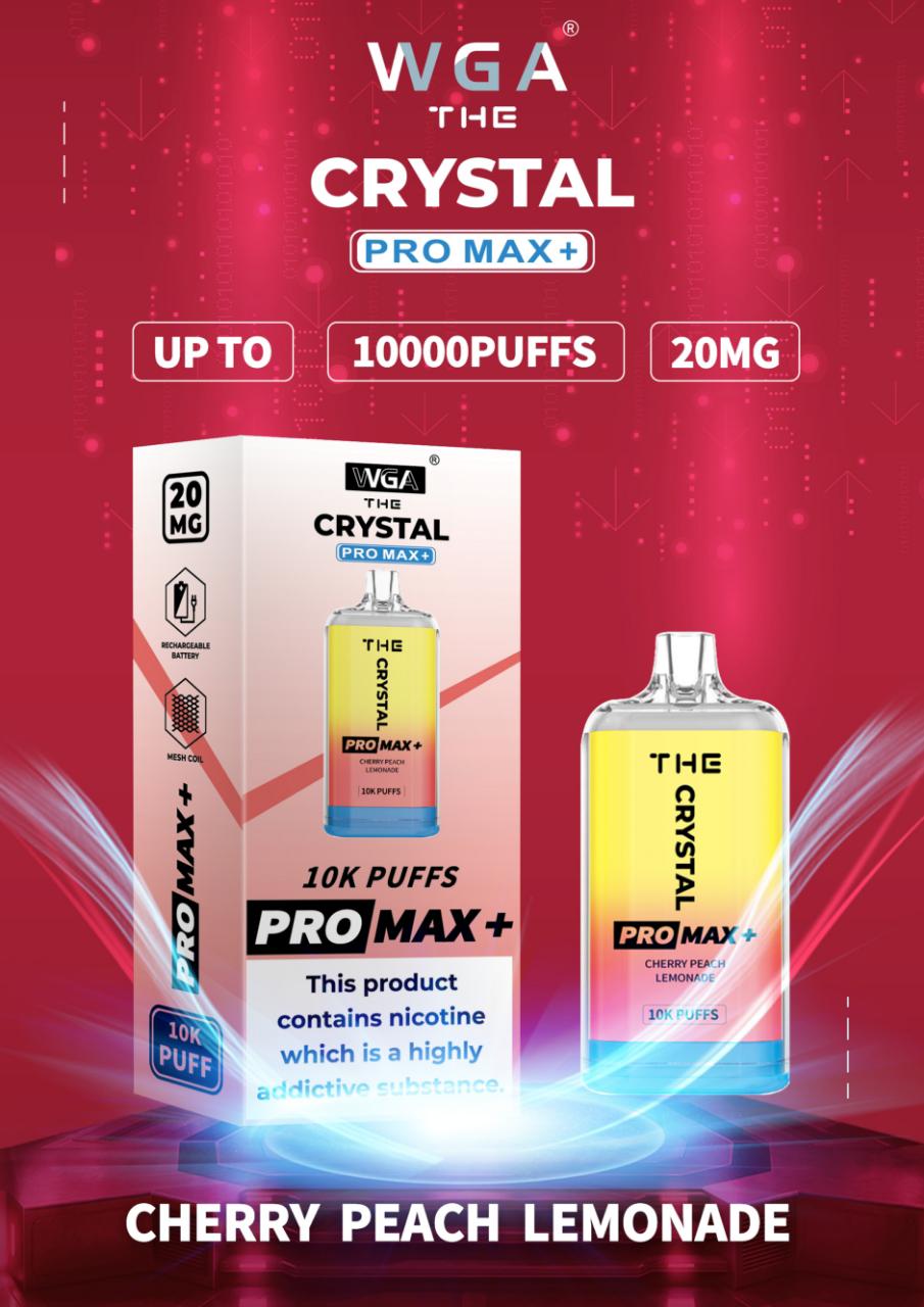 The Crystal Pro Max + 10000 Disposable Vape (Caja de 10)