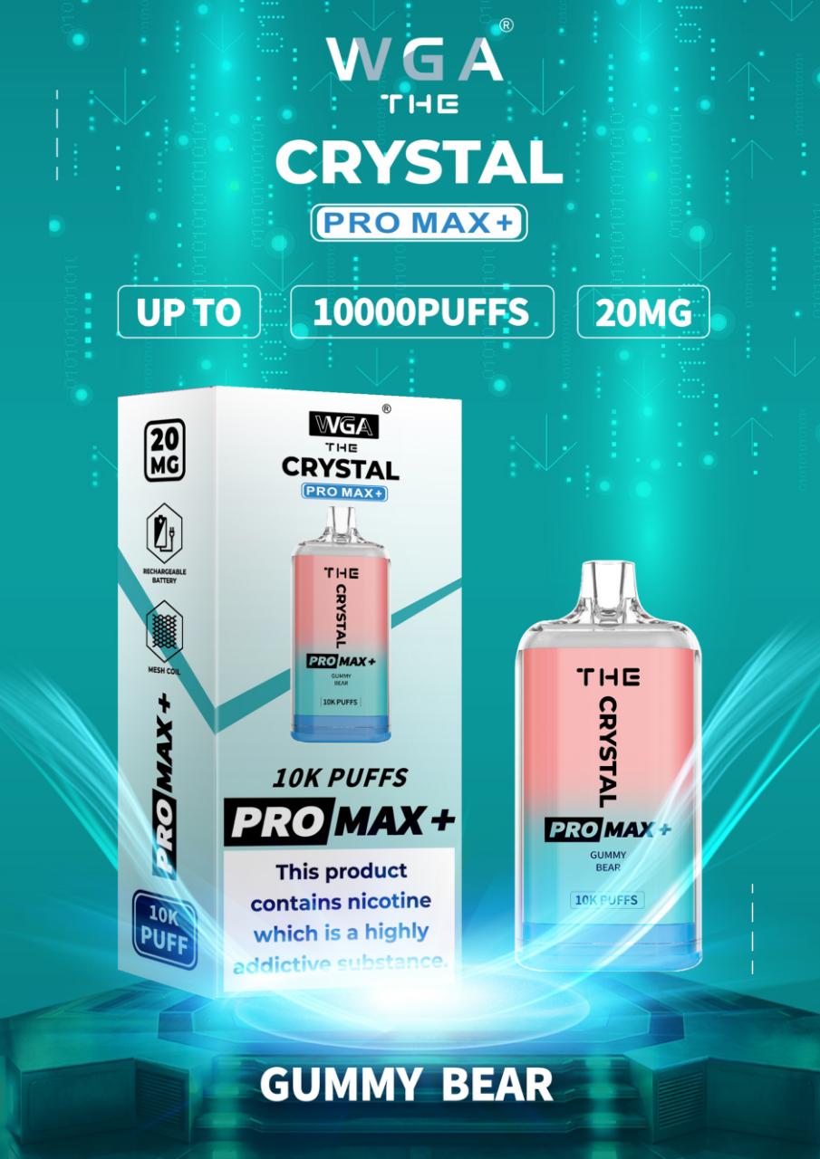 The Crystal Pro Max + 10000 Disposable Vape (Caja de 10)