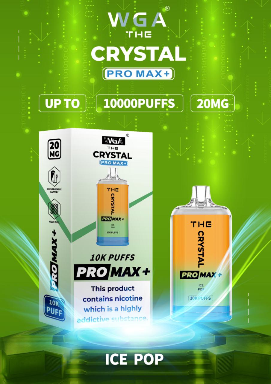 The Crystal Pro Max + 10000 Disposable Vape (Caja de 10)
