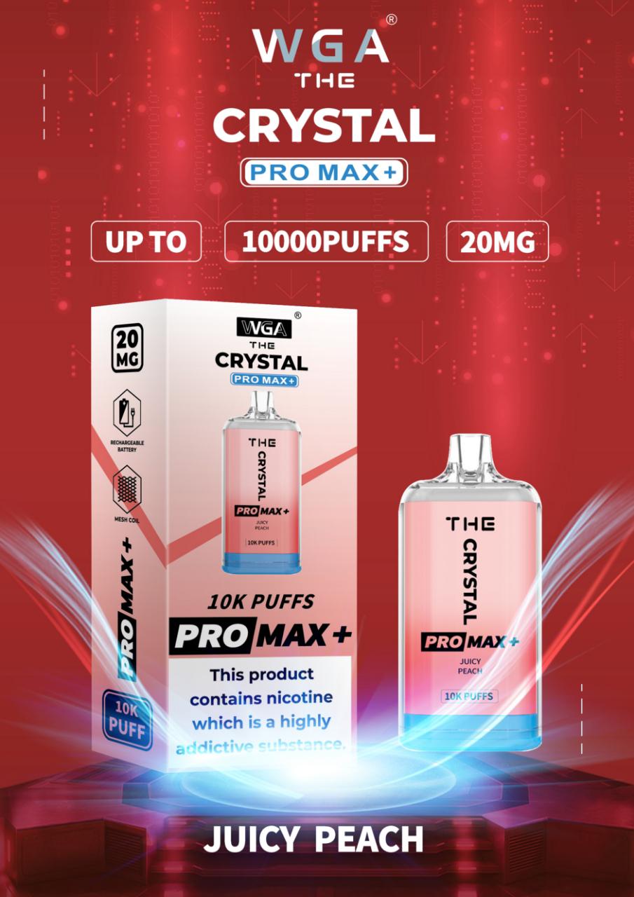 The Crystal Pro Max + 10000 Disposable Vape (Caja de 10)