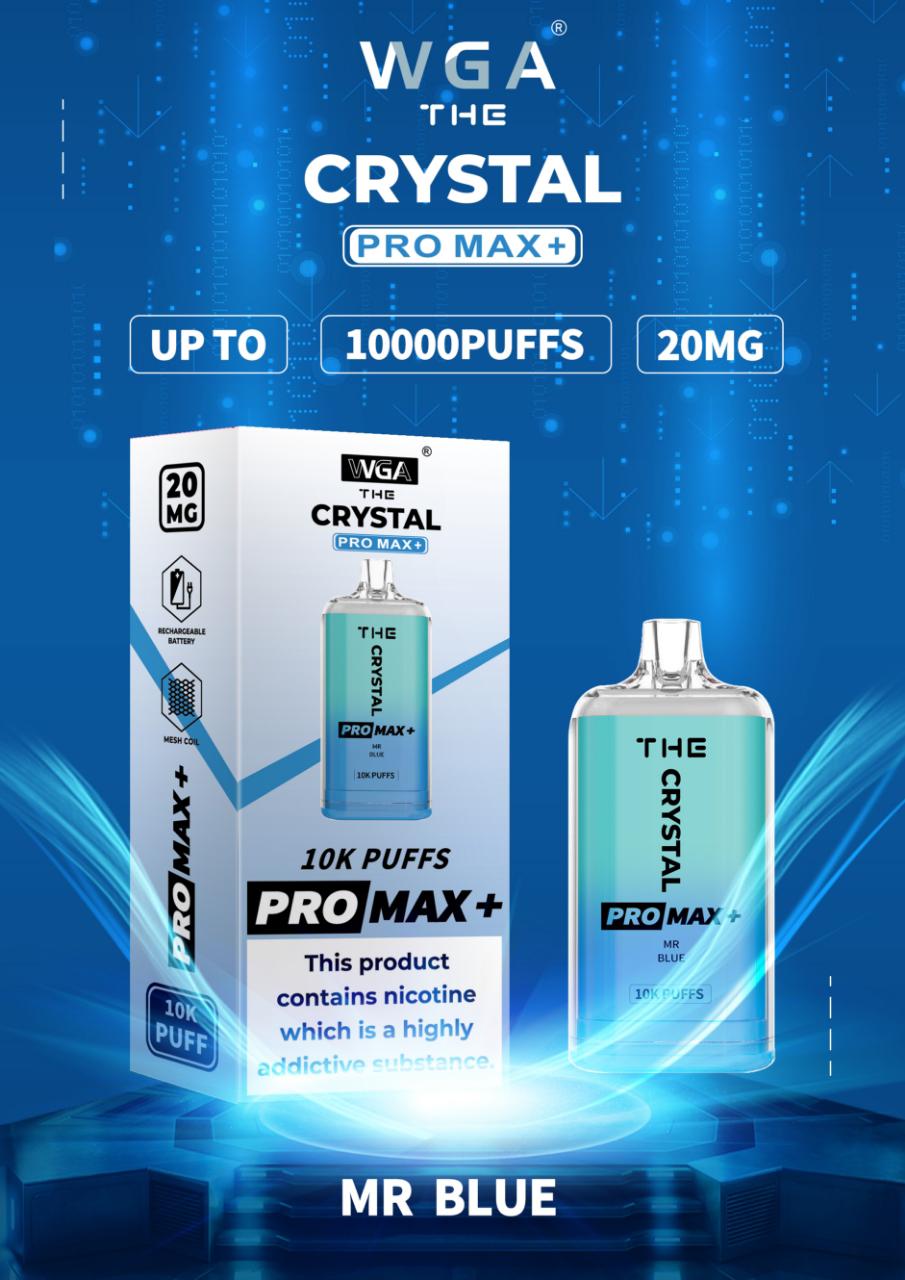 The Crystal Pro Max + 10000 Disposable Vape (Caja de 10)