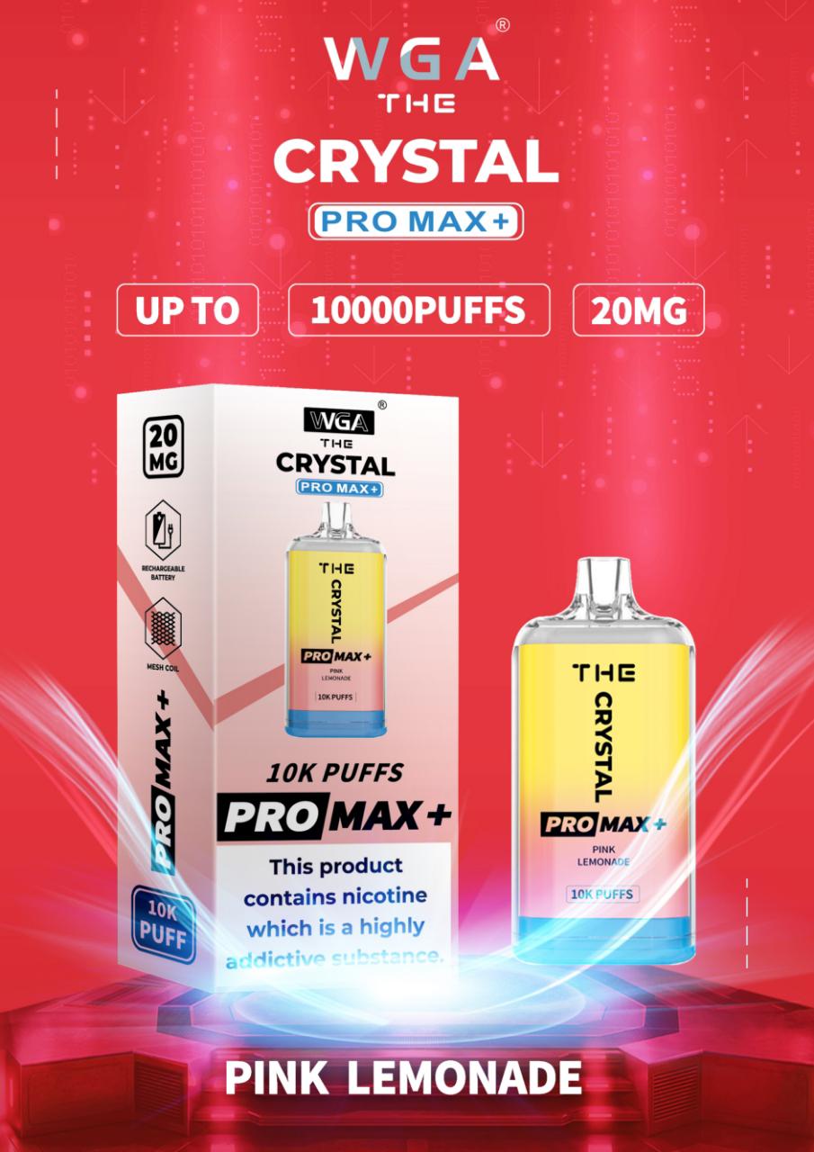 The Crystal Pro Max + 10000 Disposable Vape (Caja de 10)