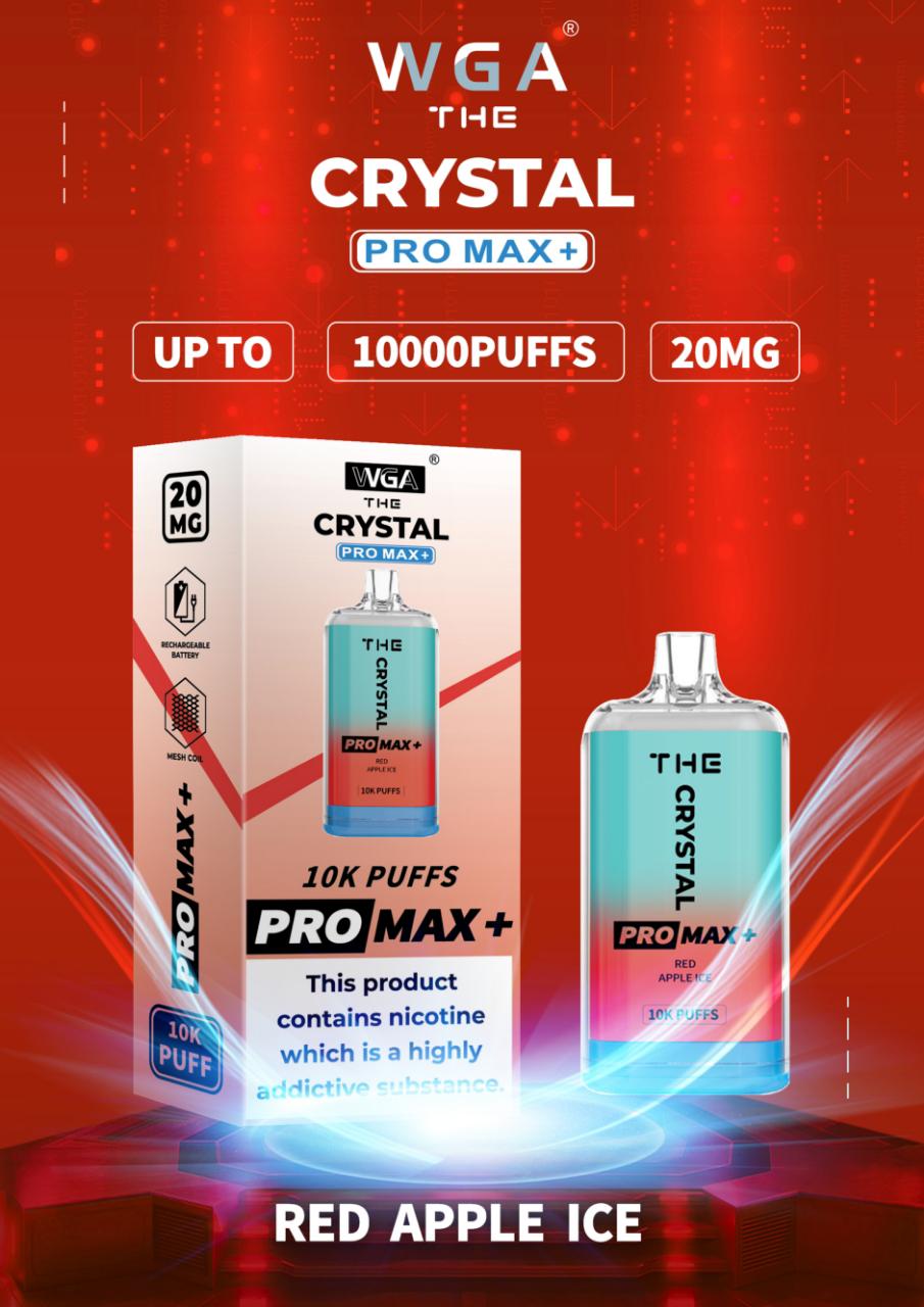 The Crystal Pro Max + 10000 Disposable Vape (Caja de 10)