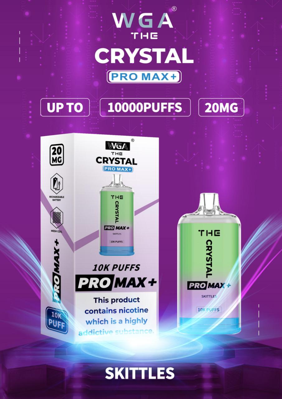 The Crystal Pro Max + 10000 Disposable Vape (Caja de 10)
