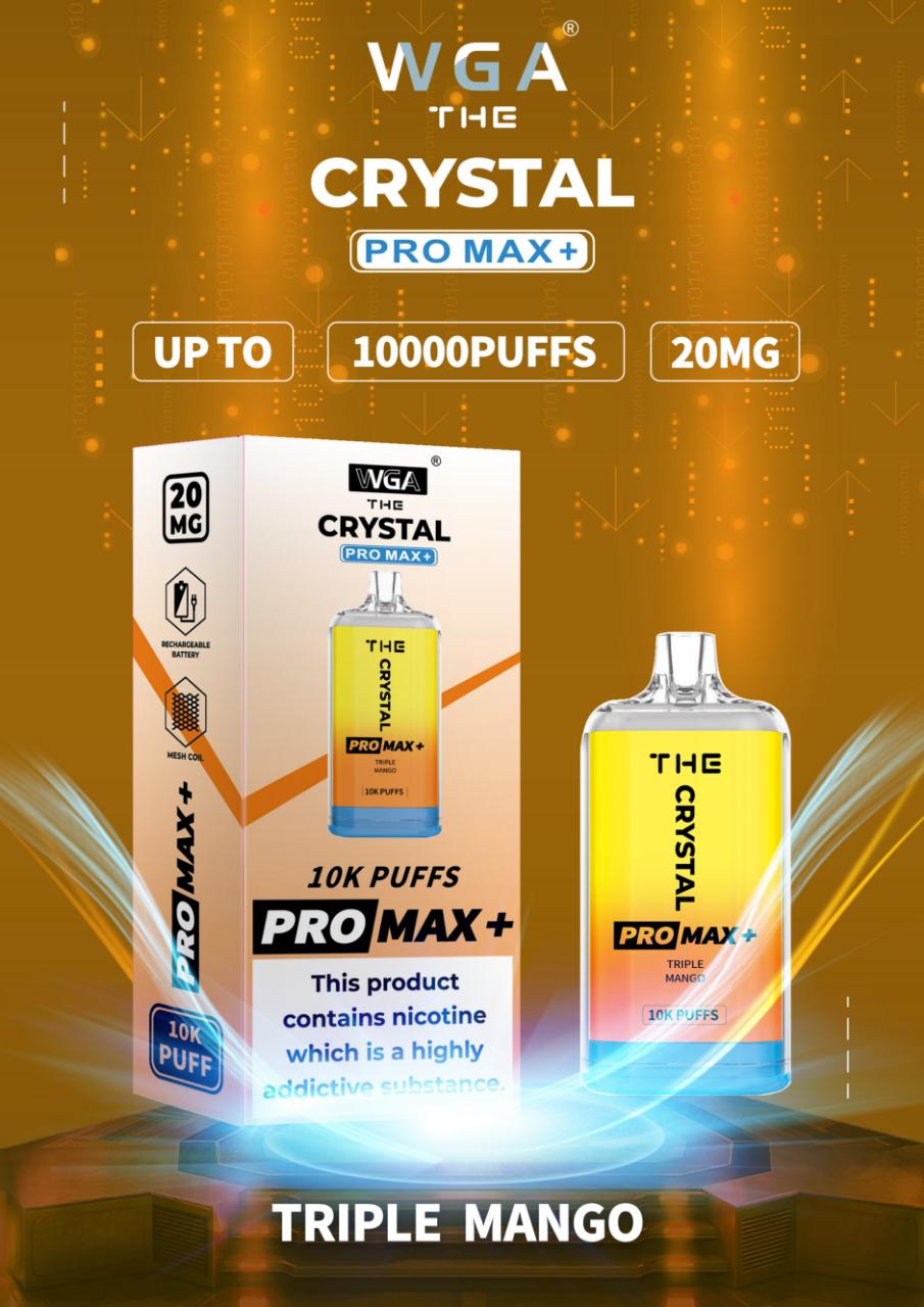 The Crystal Pro Max + 10000 Disposable Vape (Caja de 10)