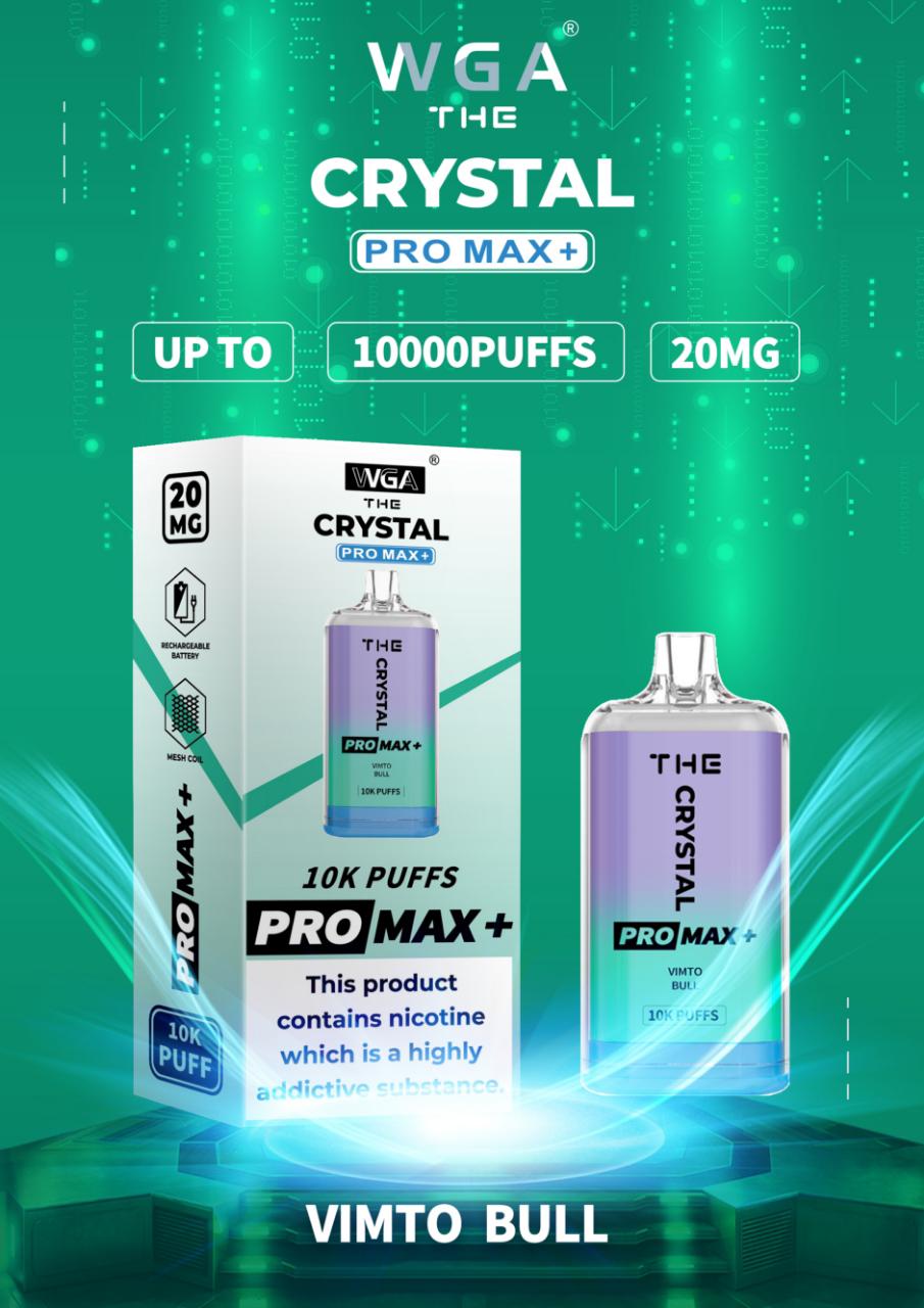 The Crystal Pro Max + 10000 Disposable Vape (Caja de 10)