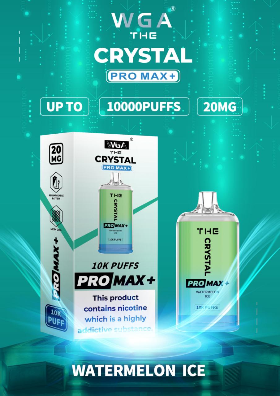 The Crystal Pro Max + 10000 Disposable Vape (Caja de 10)