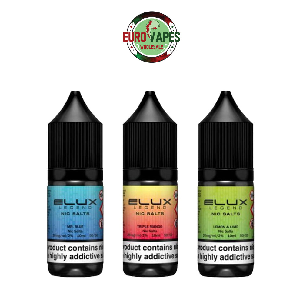 Elux Legend Nic Salt-10ml E-liquids (Pack of 10)