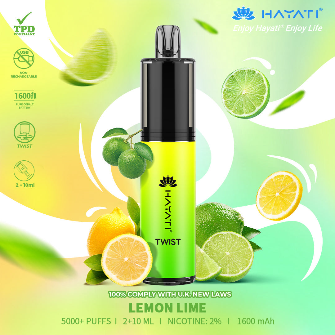 Hayati Twist 5000 Puffs Disposable Vape Pod Kit (Box of 10)