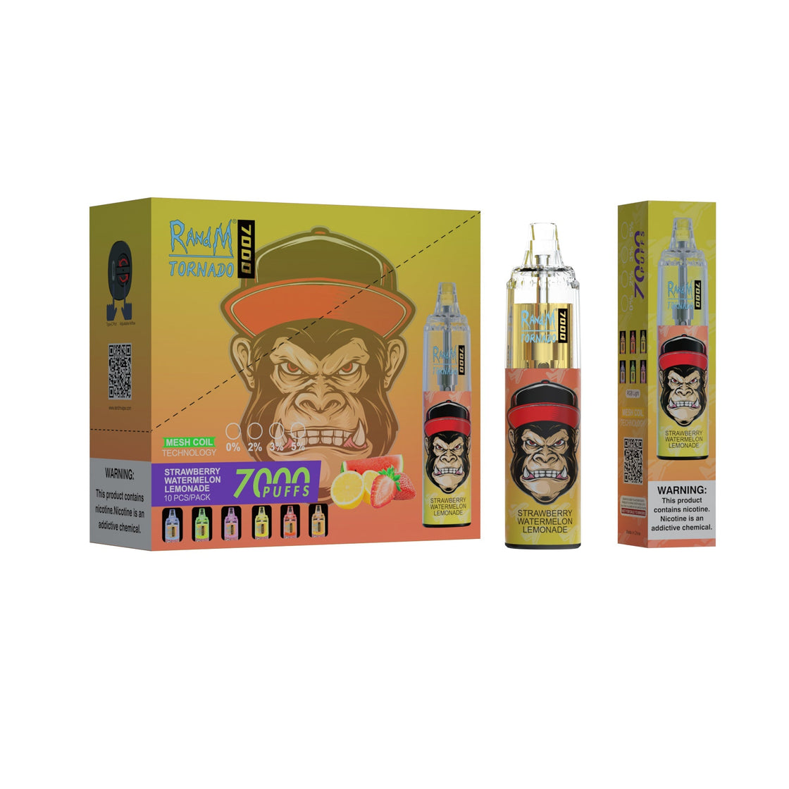 RAndM Tornado 7000 Puffs Disposable Vape (Caja de 10)