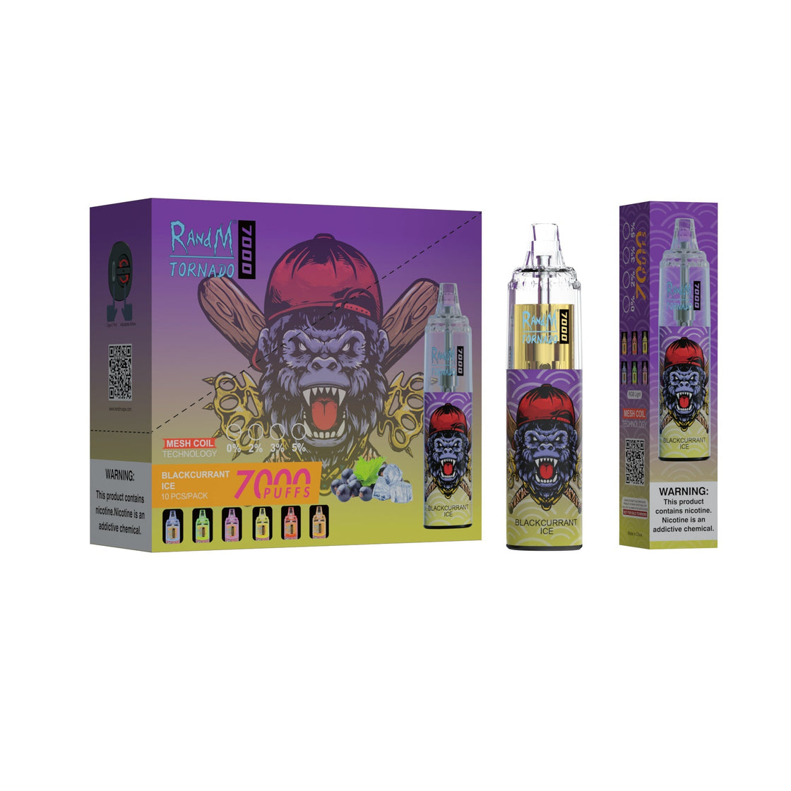 RAndM Tornado 7000 Puffs Disposable Vape (Caja de 10)