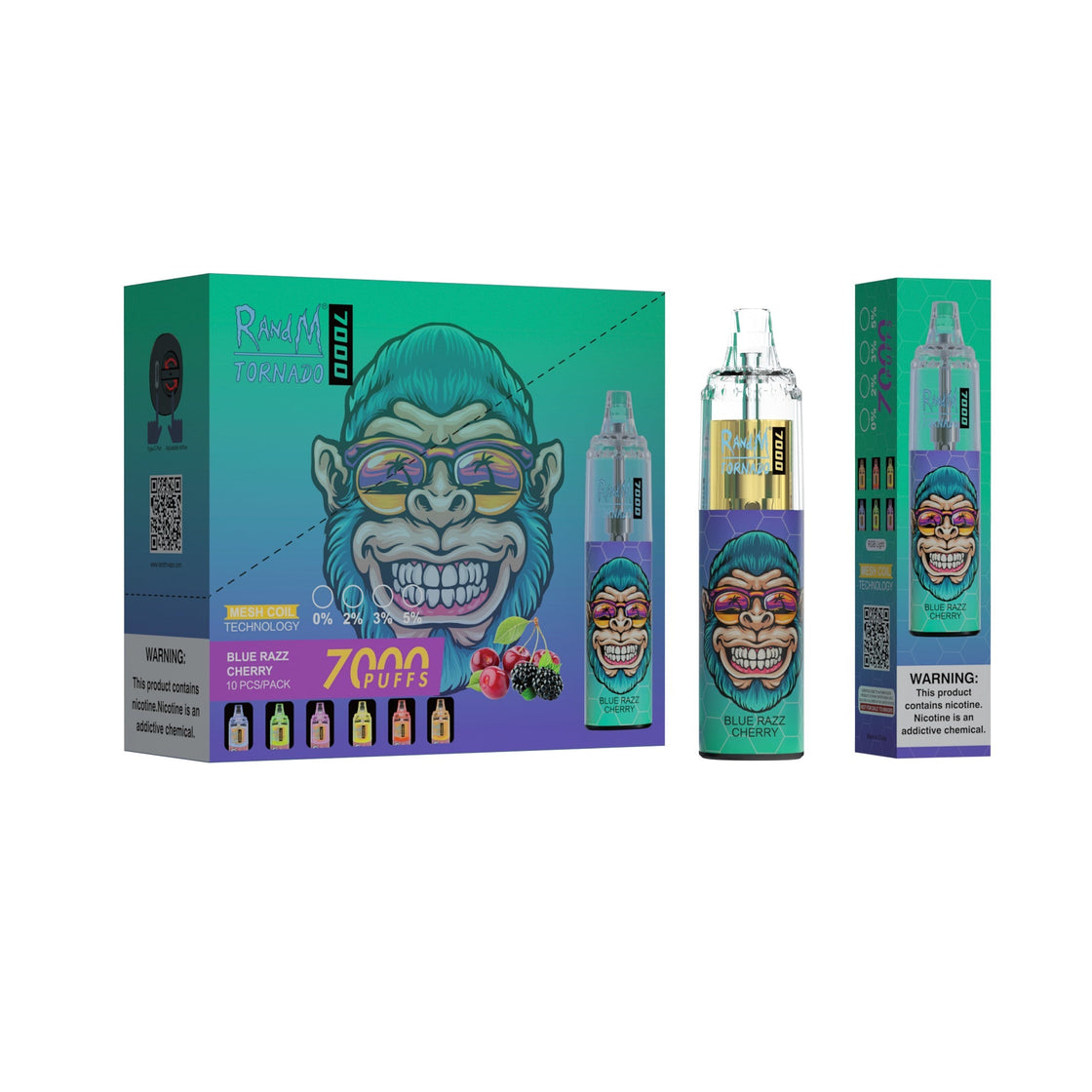 RAndM Tornado 7000 Puffs Disposable Vape (Caja de 10)