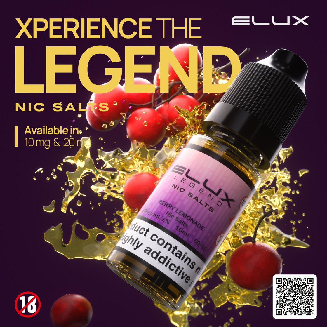 Elux Legend Nic Salt-10ml E-liquids - Box of 10 - #Simbavapes#