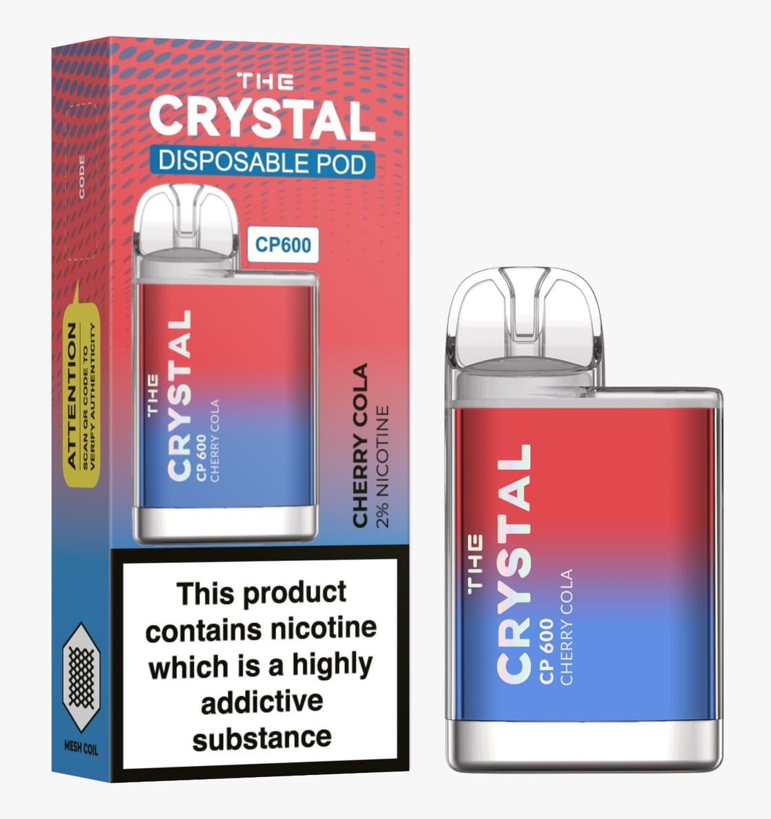 The Crystal CP600 Disposable Vape Puff Bar Box of 10 - #Simbavapes#