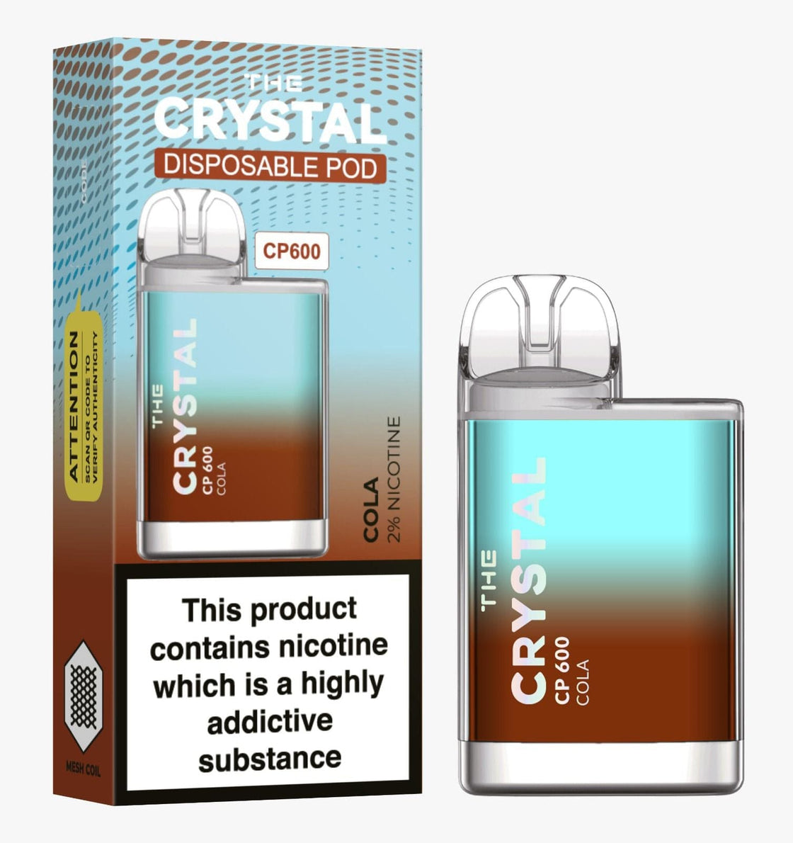 The Crystal CP600 Disposable Vape Puff Bar Box of 10 - #Simbavapes#